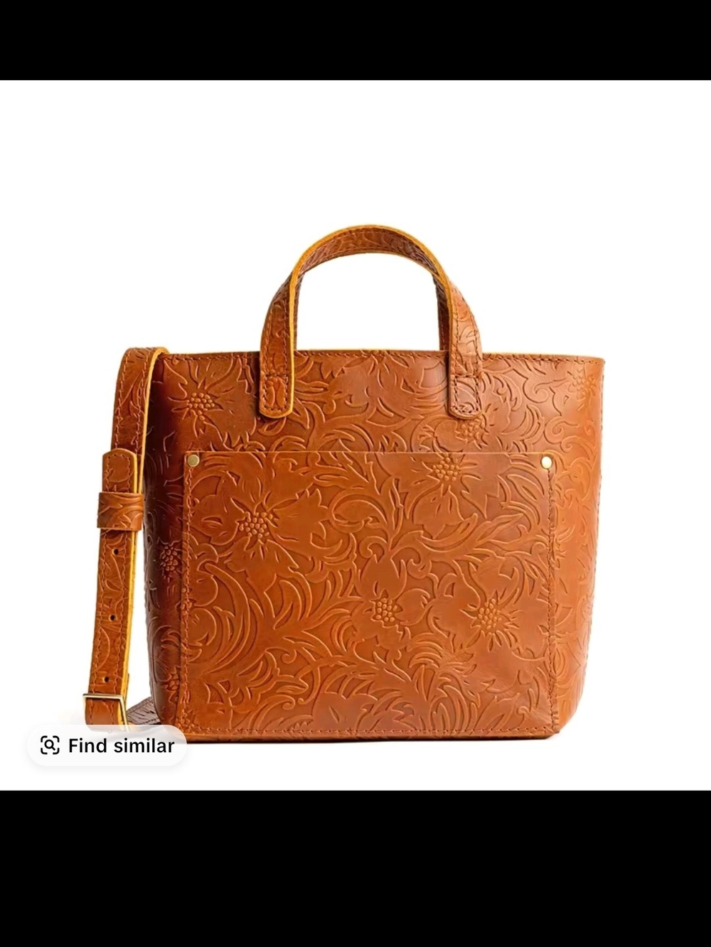 Portland Leather Mini Crossbody Tote